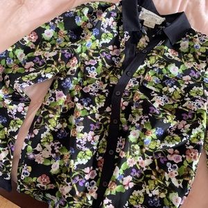 Urban Outfitters Floral Button Down Shirt